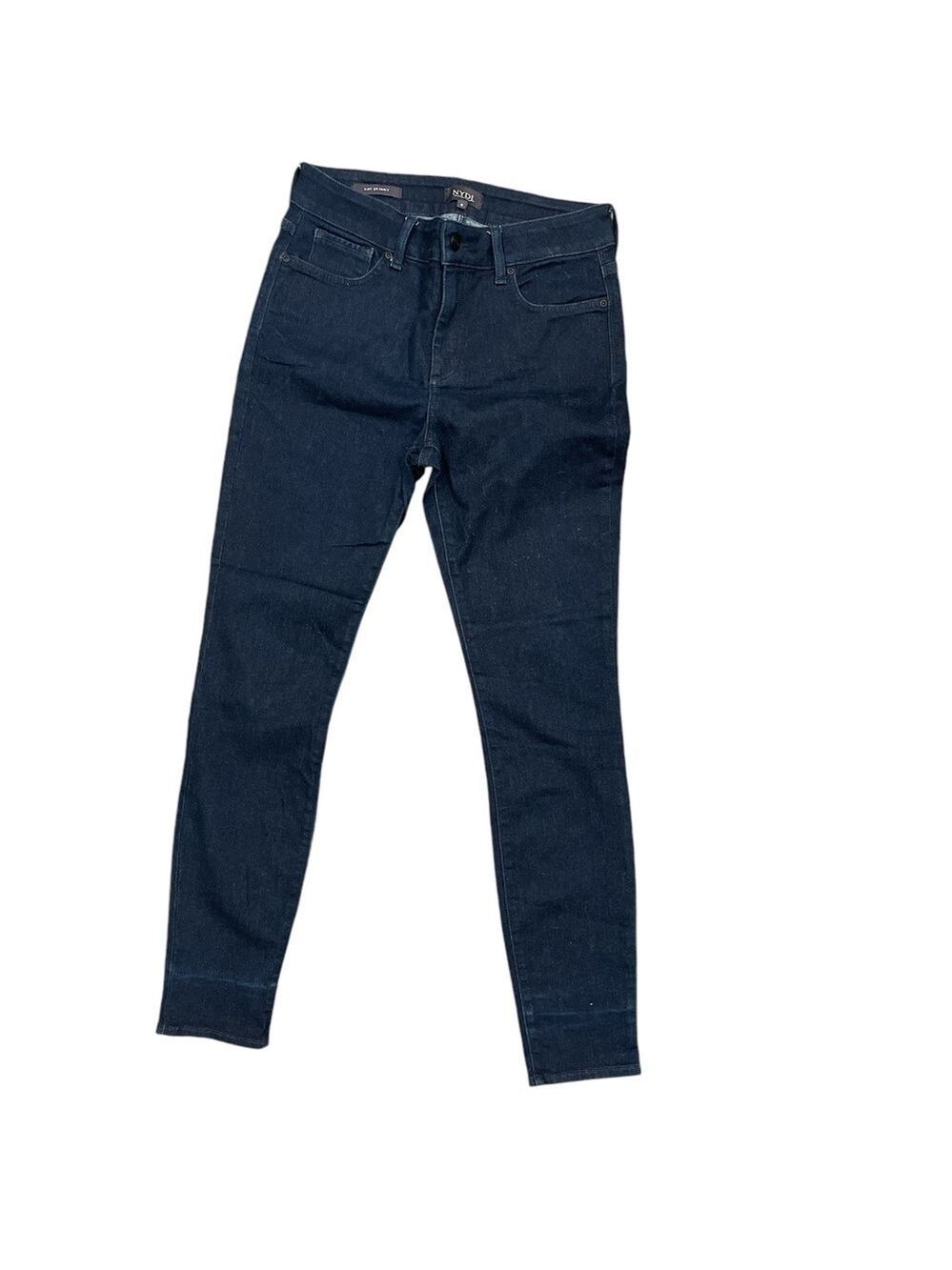 NYDJ SZ 8 Ami Skinny with lift & tuck technology front zip/button close stretch
